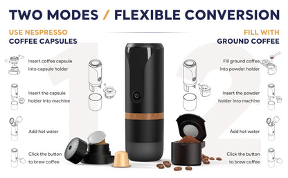 Electric Cold/Hot Portable Capsule/Coffee Machine